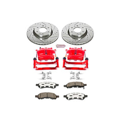 Power Stop KC2059-26 Z26 Extreme Street Warrior 1-Click Brake Kit With Calipers (Front) for 2006-2009 Buick Rainier product image