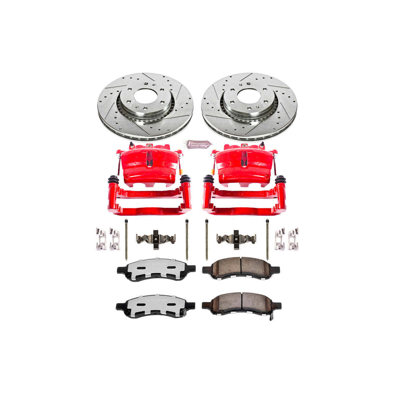 Power Stop KC2059-36 Z36 Extreme Performance Truck And Tow 1-Click Brake Kit With Calipers (Front) for 2006-2009 Buick Rainier product image
