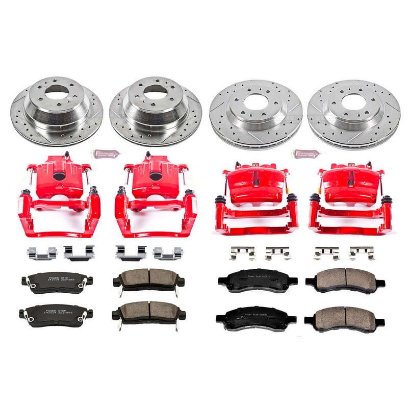 Power Stop KC2060 Z23 Evolution Sport Performance 1-Click Brake Kit With Calipers (Front And Rear) for 2006-2009 Buick Rainier product image