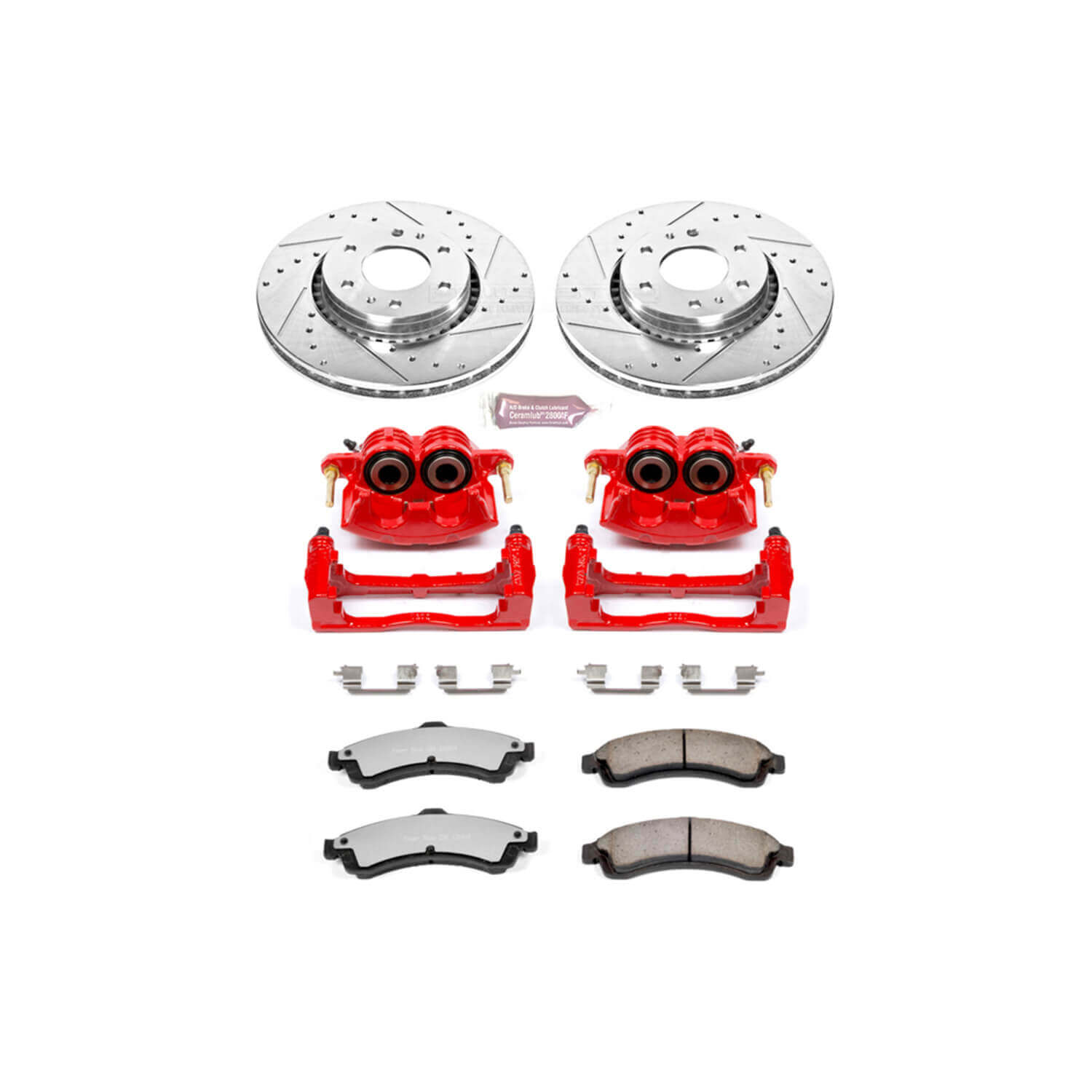 Power Stop KC2061-36 Z36 Extreme Performance Truck And Tow 1-Click Brake Kit With Calipers (Front) for 2002-2006 Buick Rainier product image