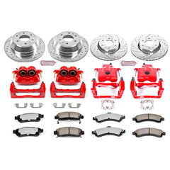 Power Stop KC2062-36 - Z36 Extreme Performance Truck And Tow 1-Click Brake Kit With Calipers (Front And Rear) vehicle fitment brake part