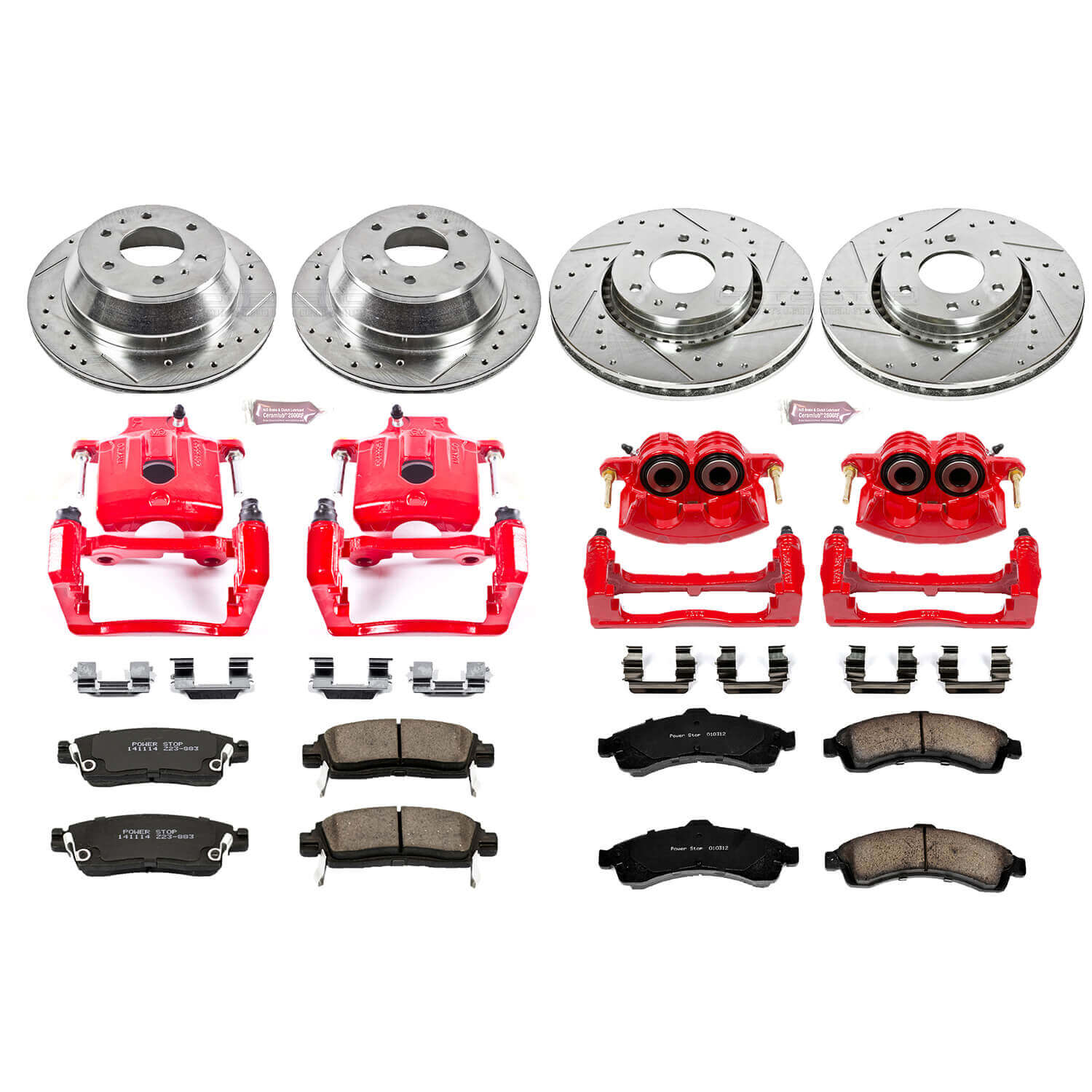 Power Stop KC2062 Z23 Evolution Sport Performance 1-Click Brake Kit With Calipers (Front And Rear) for 2002-2006 Buick Rainier product image