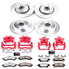 Power Stop KC2062A-36 Z36 Extreme Performance Truck And Tow 1-Click Front And Rear Brake Kit With Calipers for 2005 Saab 9-7X product image
