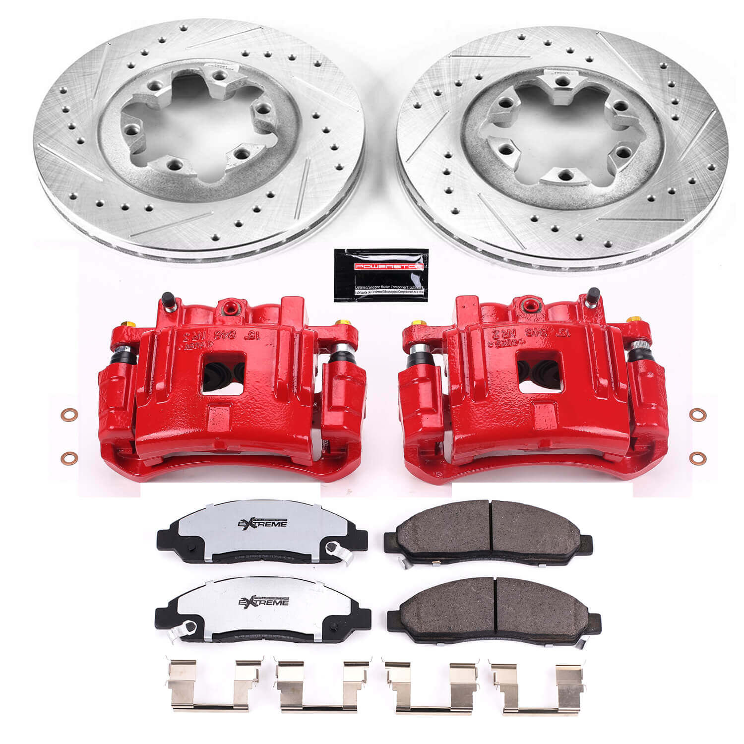 Power Stop KC2066-36 Z36 Extreme Performance Truck And Tow 1-Click Front Brake Kit With Calipers for 2004-2008 Chevrolet Colorado product image