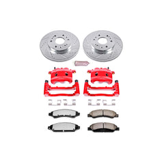 Power Stop KC2067-36 Z36 Extreme Performance Truck And Tow 1-Click Brake Kit With Calipers (Front) for 2005-2008 Cadillac Escalade product image