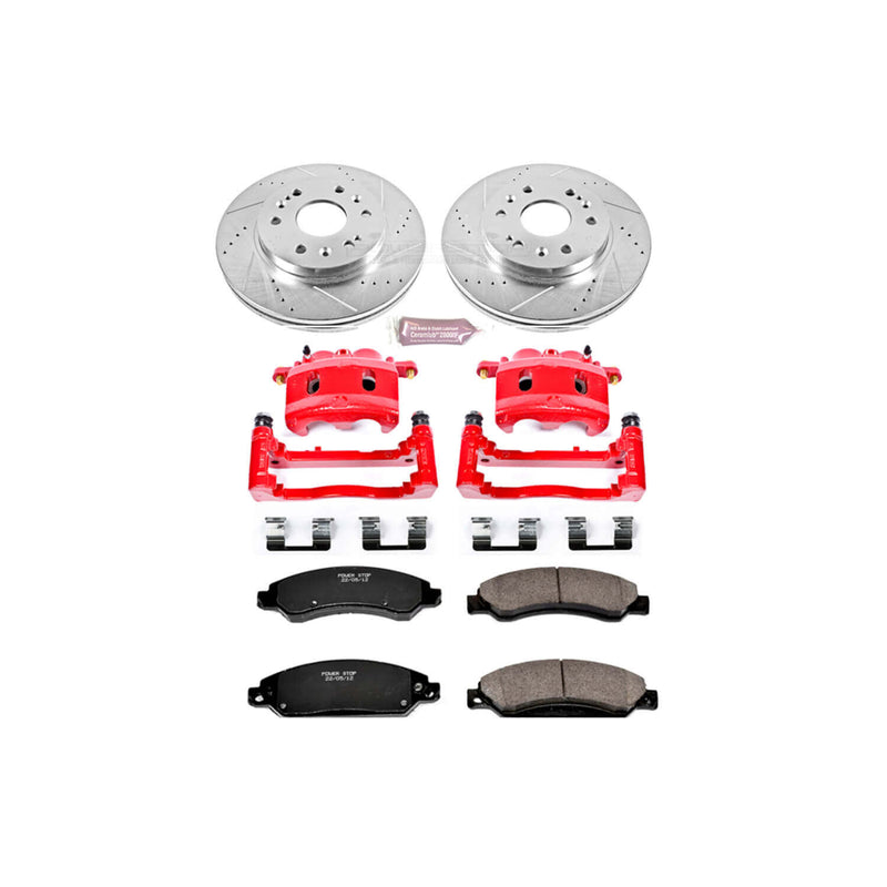 Power Stop KC2067 Z23 Evolution Sport Performance 1-Click Brake Kit With Calipers (Front) for 2005-2008 Cadillac Escalade product image