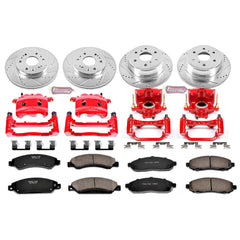 Power Stop KC2068 Z23 Evolution Sport Performance 1-Click Brake Kit With Calipers (Front And Rear) for 2007-2008 Cadillac Escalade product image