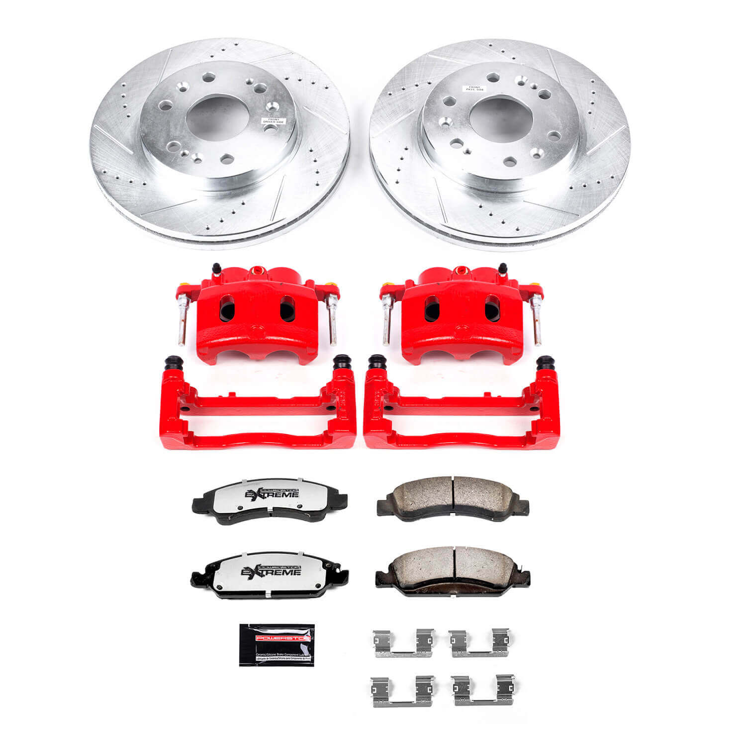Power Stop KC2069-36 Z36 Extreme Performance Truck And Tow 1-Click Brake Kit With Calipers (Front) for 2007-2020 Cadillac Escalade product image