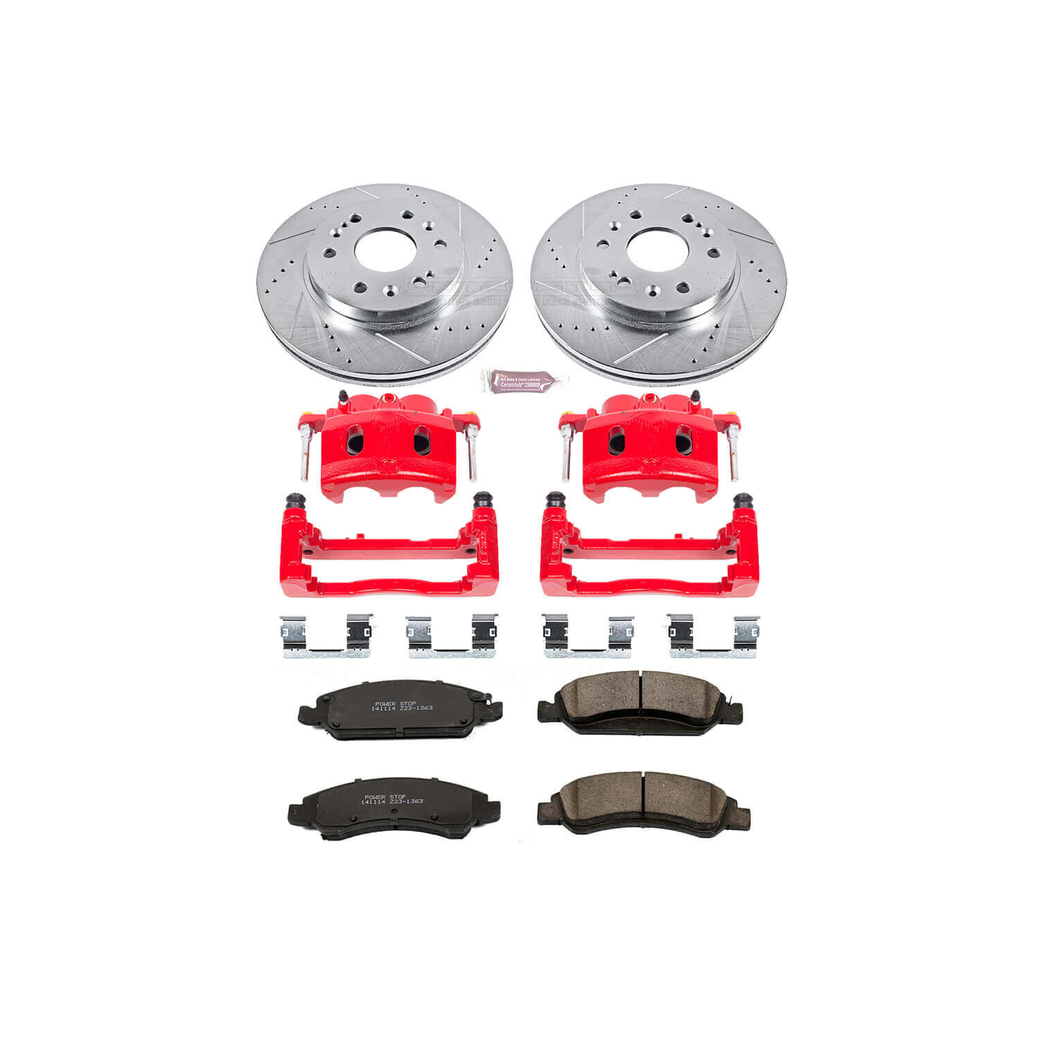 Power Stop KC2069 - Z23 Evolution Sport Performance 1-Click Brake Kit With Calipers (Front) vehicle fitment brake part