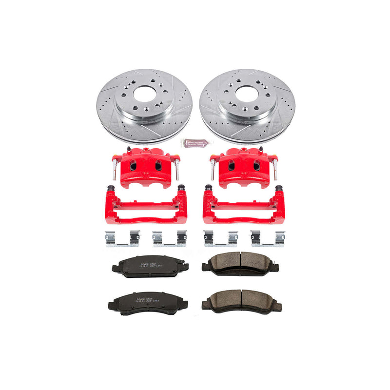 Power Stop KC2069 - Z23 Evolution Sport Performance 1-Click Brake Kit With Calipers (Front) vehicle fitment brake part