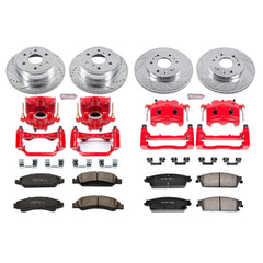 Power Stop KC2070 Z23 Evolution Sport Performance 1-Click Brake Kit With Calipers (Front And Rear) for 2007-2014 Cadillac Escalade product image