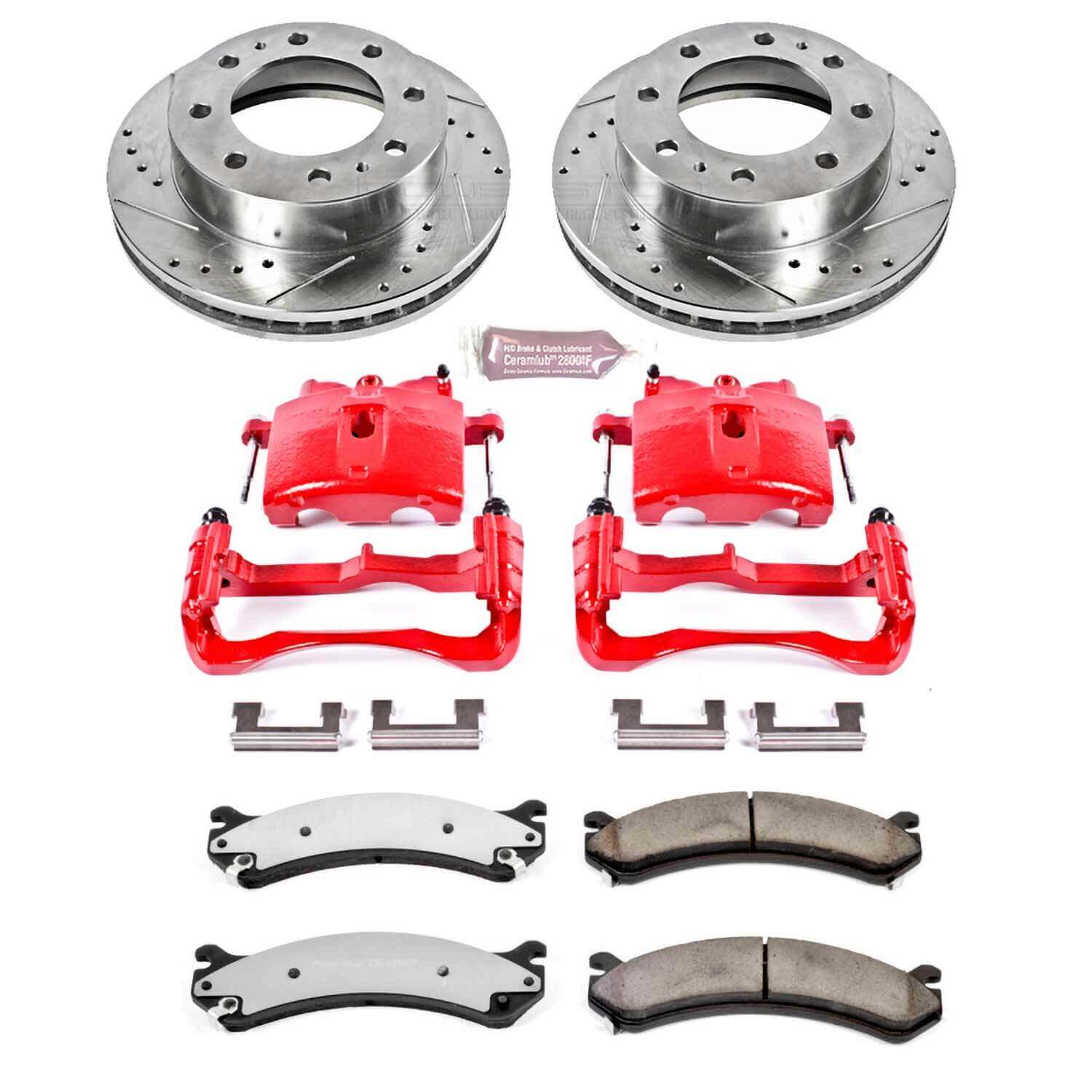 Power Stop KC2071-36 Z36 Extreme Performance Truck And Tow 1-Click Brake Kit With Calipers (Front) for 2001-2020 Chevrolet Avalanche 2500 product image