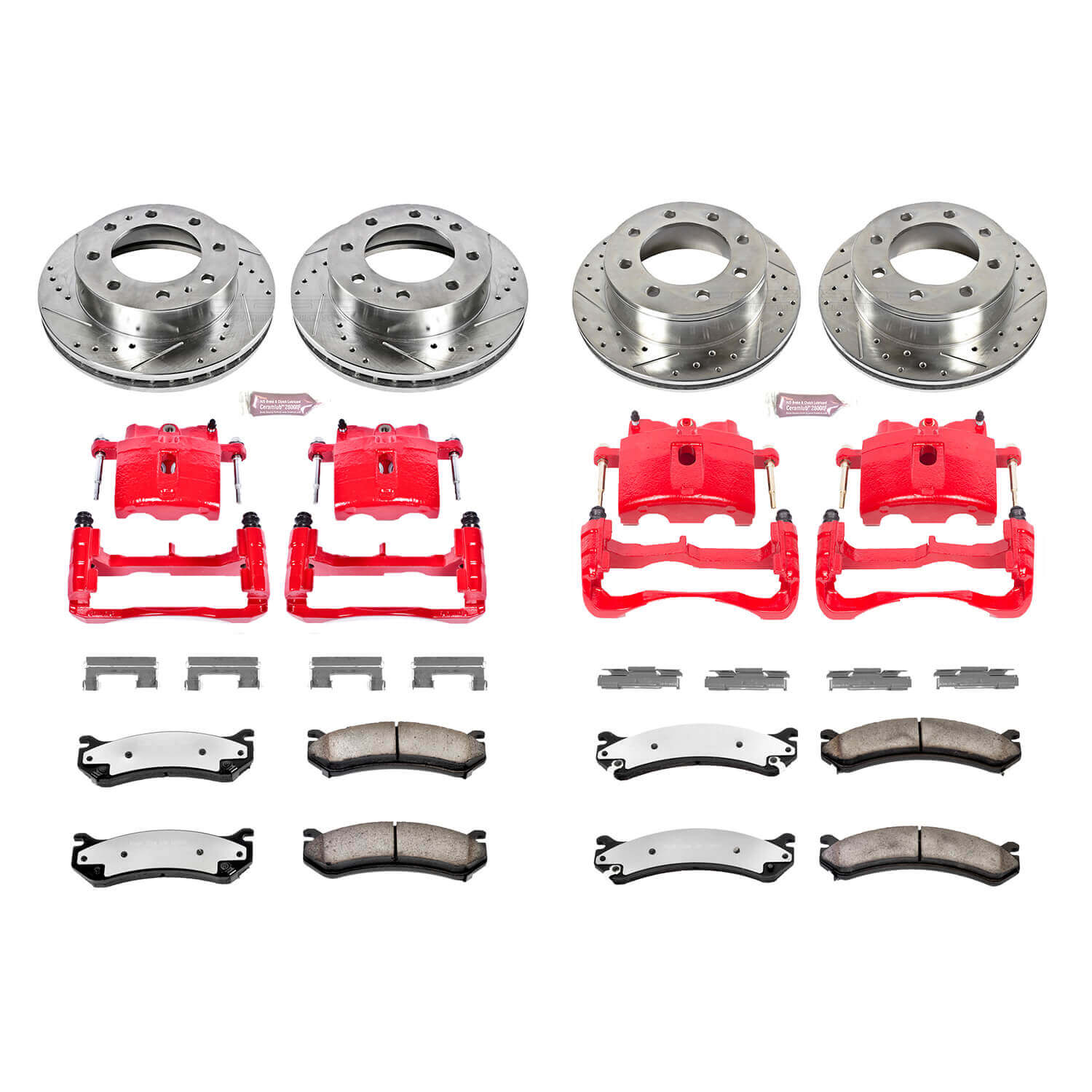 Power Stop KC2073-36 Z36 Extreme Performance Truck And Tow 1-Click Brake Kit With Calipers (Front And Rear) for 2001-2010 Chevrolet Avalanche 2500 product image