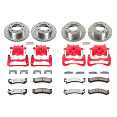 Power Stop KC2073-36 Z36 Extreme Performance Truck And Tow 1-Click Brake Kit With Calipers (Front And Rear) for 2001-2010 Chevrolet Avalanche 2500 product image