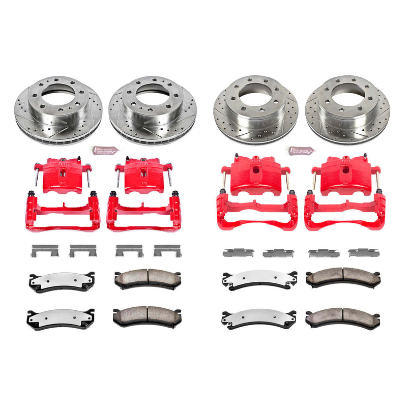 Power Stop KC2073-36 Z36 Extreme Performance Truck And Tow 1-Click Brake Kit With Calipers (Front And Rear) for 2001-2010 Chevrolet Avalanche 2500 product image