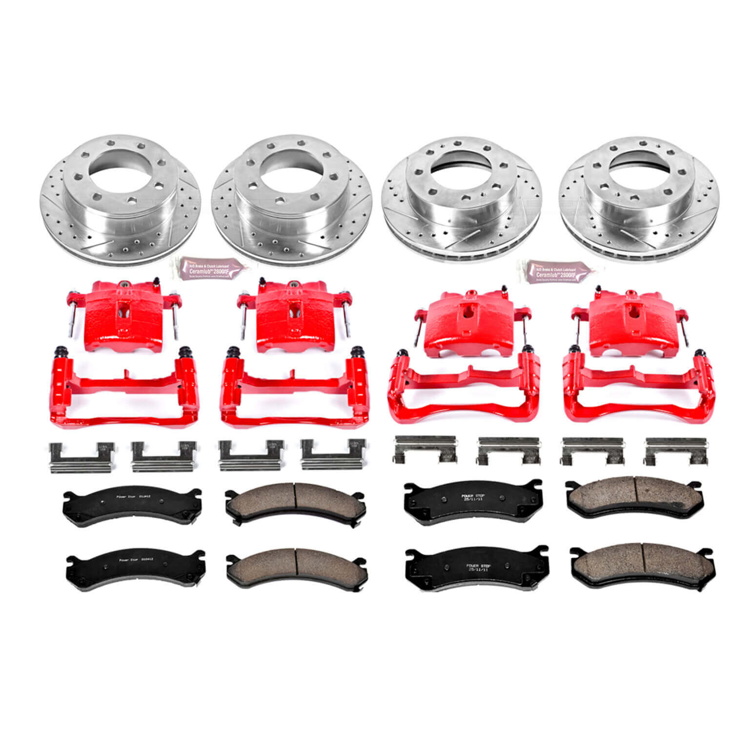 Power Stop KC2073 Z23 Evolution Sport Performance 1-Click Brake Kit With Calipers (Front And Rear) for 2001-2010 Chevrolet Avalanche 2500 product image