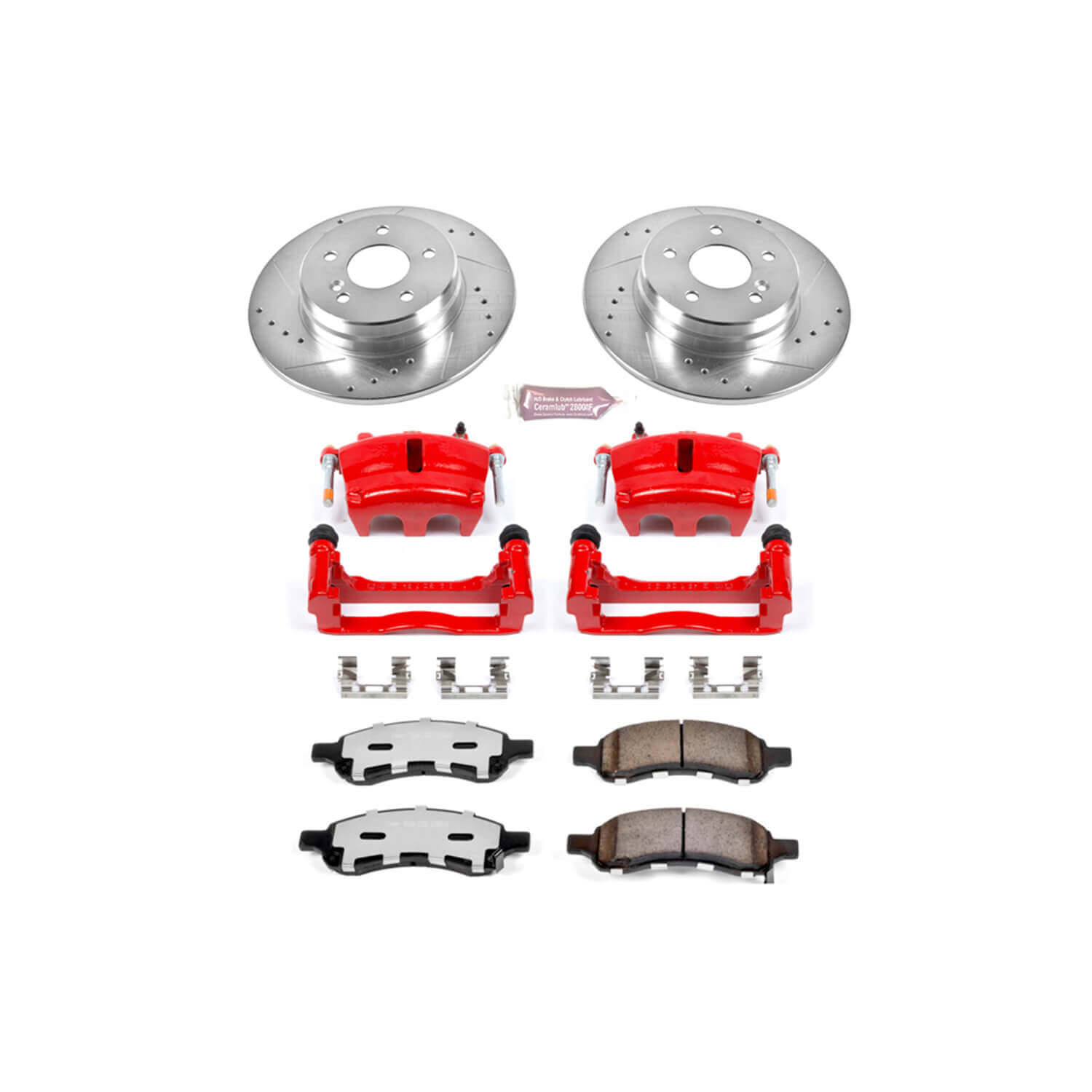 Power Stop KC2084B-36 Z36 Extreme Performance Truck And Tow 1-Click Brake Kit With Calipers (Front) for 2006-2009 Buick Rainier product image