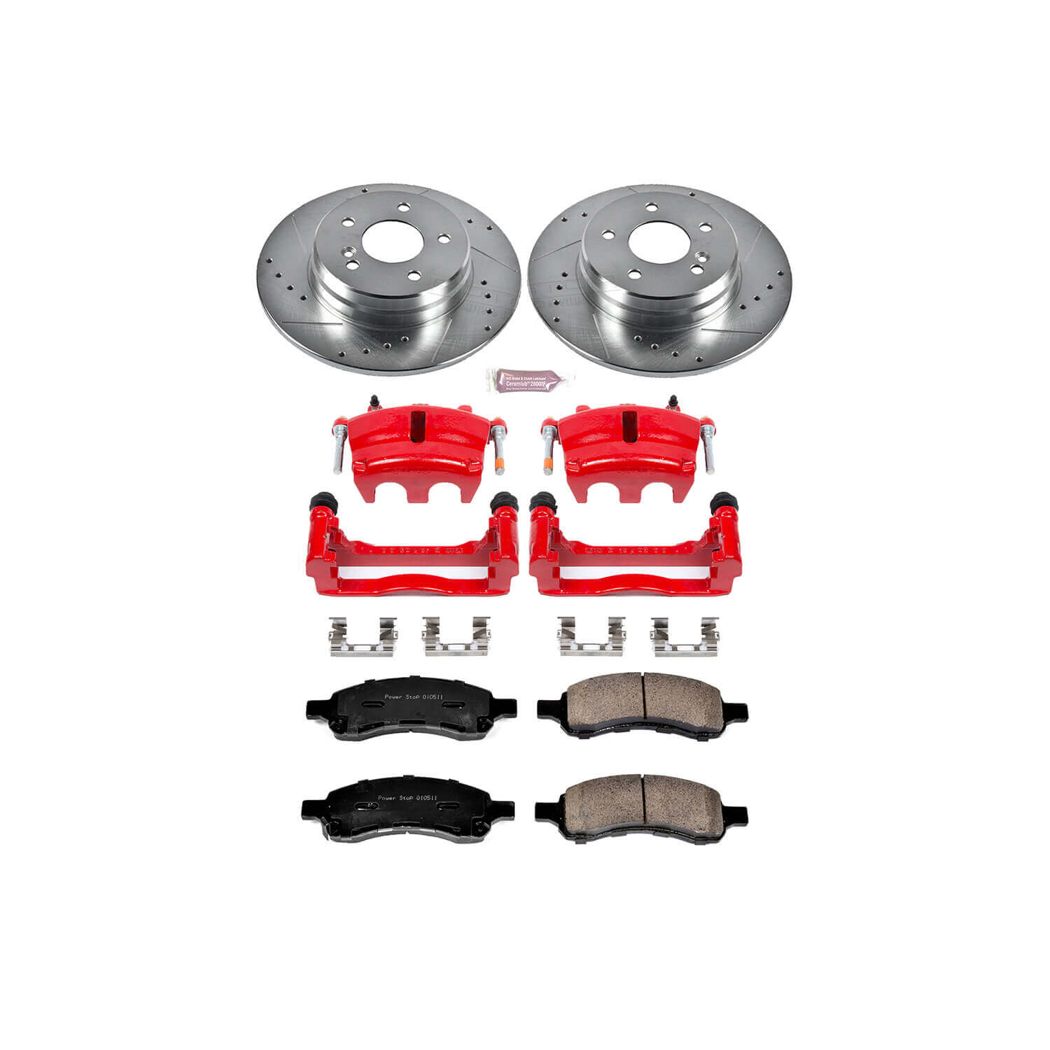 Power Stop KC2084B Z23 Evolution Sport Performance 1-Click Brake Kit With Calipers (Front) for 2006-2009 Buick Rainier product image