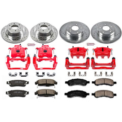 Power Stop KC2085B Z23 Evolution Sport Performance 1-Click Brake Kit With Calipers (Front And Rear) for 2006-2009 Buick Rainier product image