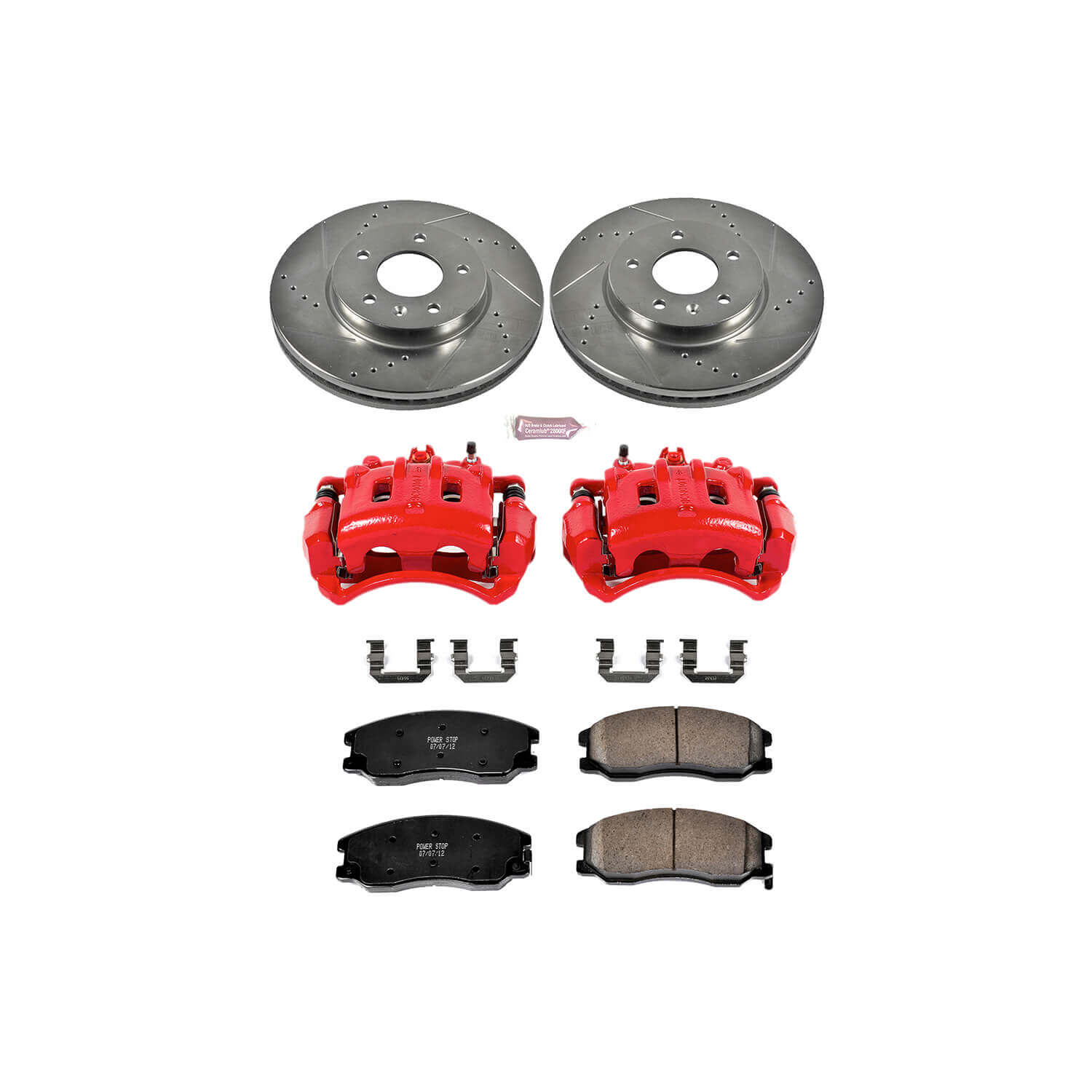 Power Stop KC2090 Z23 Evolution Sport Performance 1-Click Brake Kit With Calipers (Front) for 2007-2015 Chevrolet Captiva Sport product image
