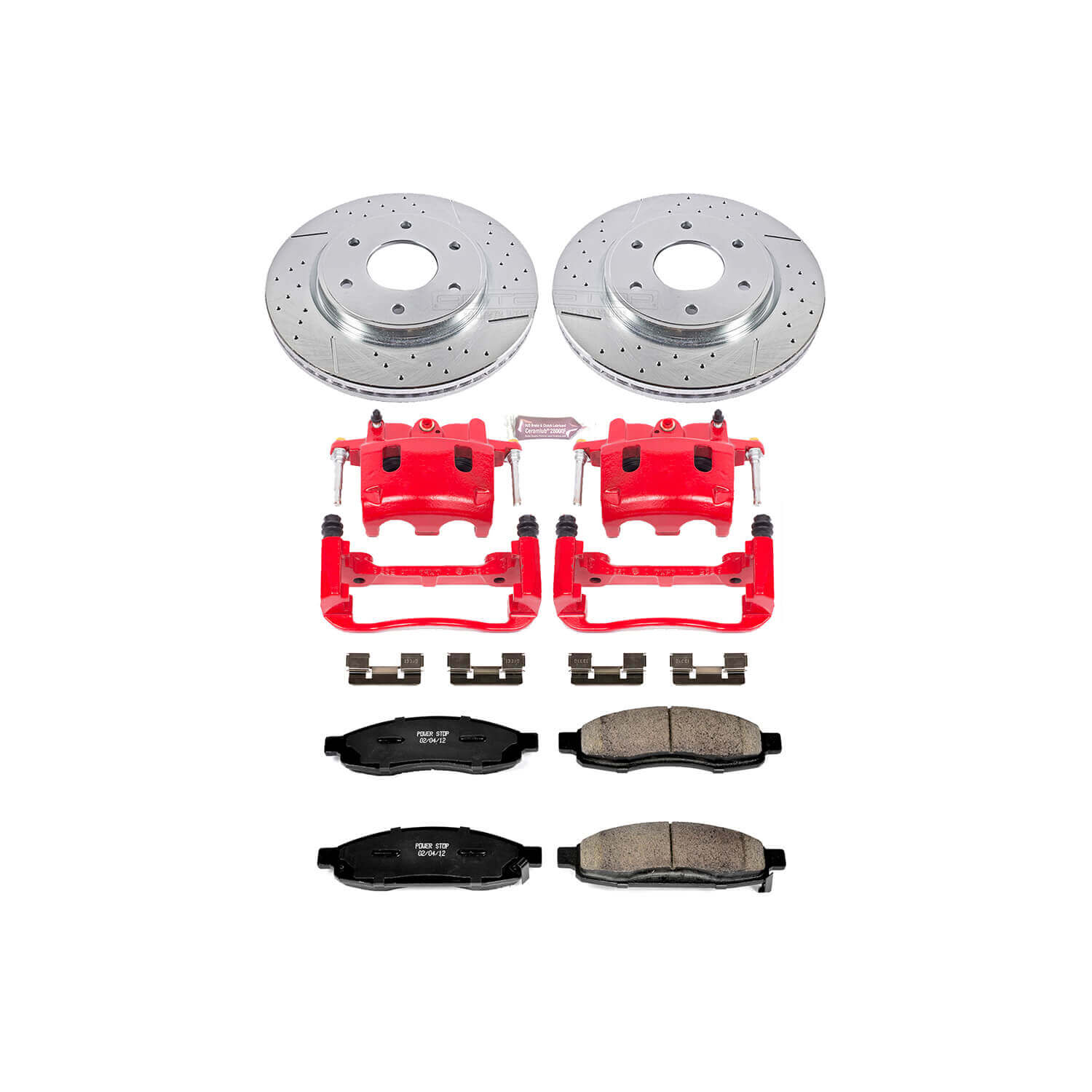 Power Stop KC211 Z23 Evolution Sport Performance 1-Click Brake Kit With Calipers (Front) for 2005-2007 INFINITI QX56 product image