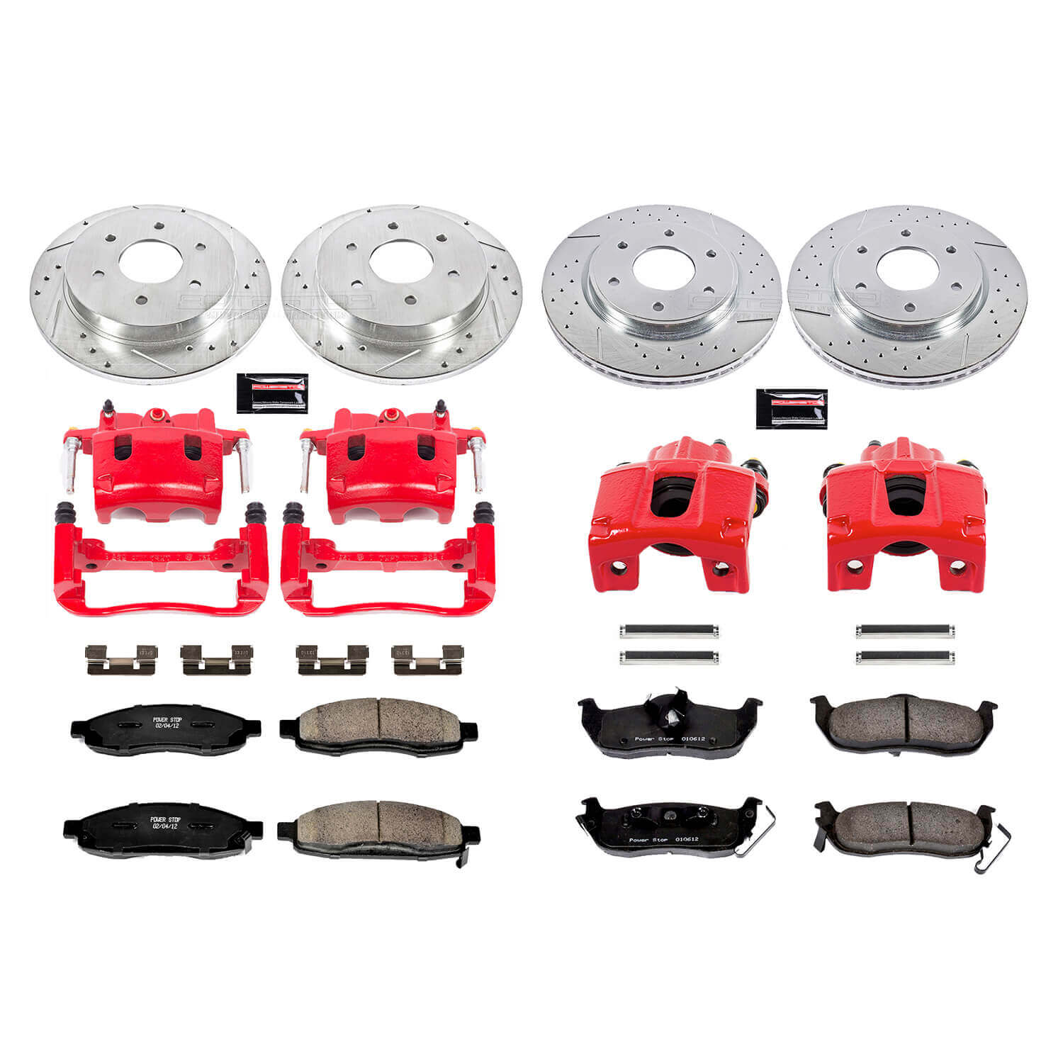 Power Stop KC212 Z23 Evolution Sport Performance 1-Click Brake Kit With Calipers (Front And Rear) for 2005-2007 INFINITI QX56 product image