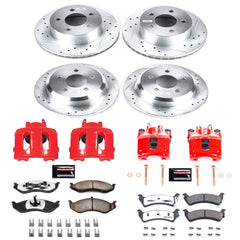 Power Stop KC2121-36 Z36 Extreme Performance Truck And Tow 1-Click Pad And Rotor Kit With Calipers for 1995-1998 Jeep Grand Cherokee product image