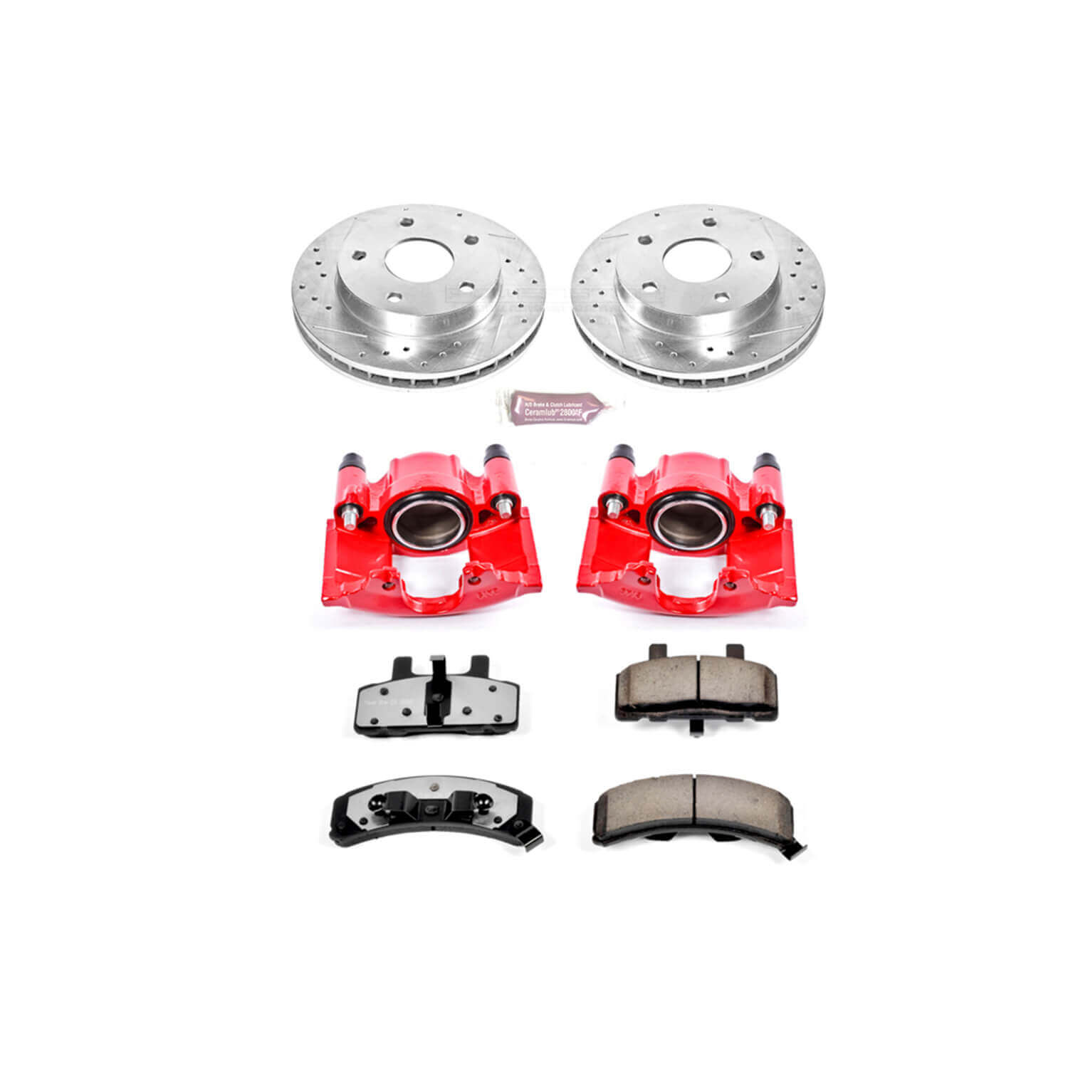 Power Stop KC2126-36 Z36 Extreme Performance Truck And Tow 1-Click Brake Kit With Calipers (Front) for 1994-1999 Dodge RAM 1500 4 product image