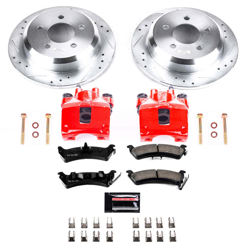 Power Stop KC2131 Z23 Evolution Sport Performance Pad And Rotor Kit With Calipers for 1995-1998 Jeep Grand Cherokee product image