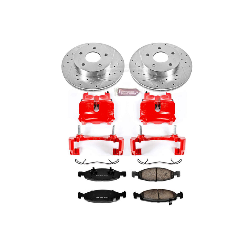 Power Stop KC2147 Z23 Evolution Sport Performance 1-Click Brake Kit With Calipers (Front) for 1999-2002 Jeep Grand Cherokee product image