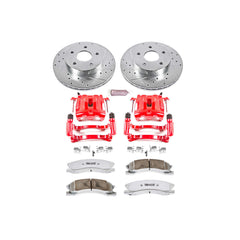 Power Stop KC2149-26 Z26 Extreme Street Warrior 1-Click Brake Kit With Calipers (Front) for 1999-2004 Jeep Grand Cherokee product image