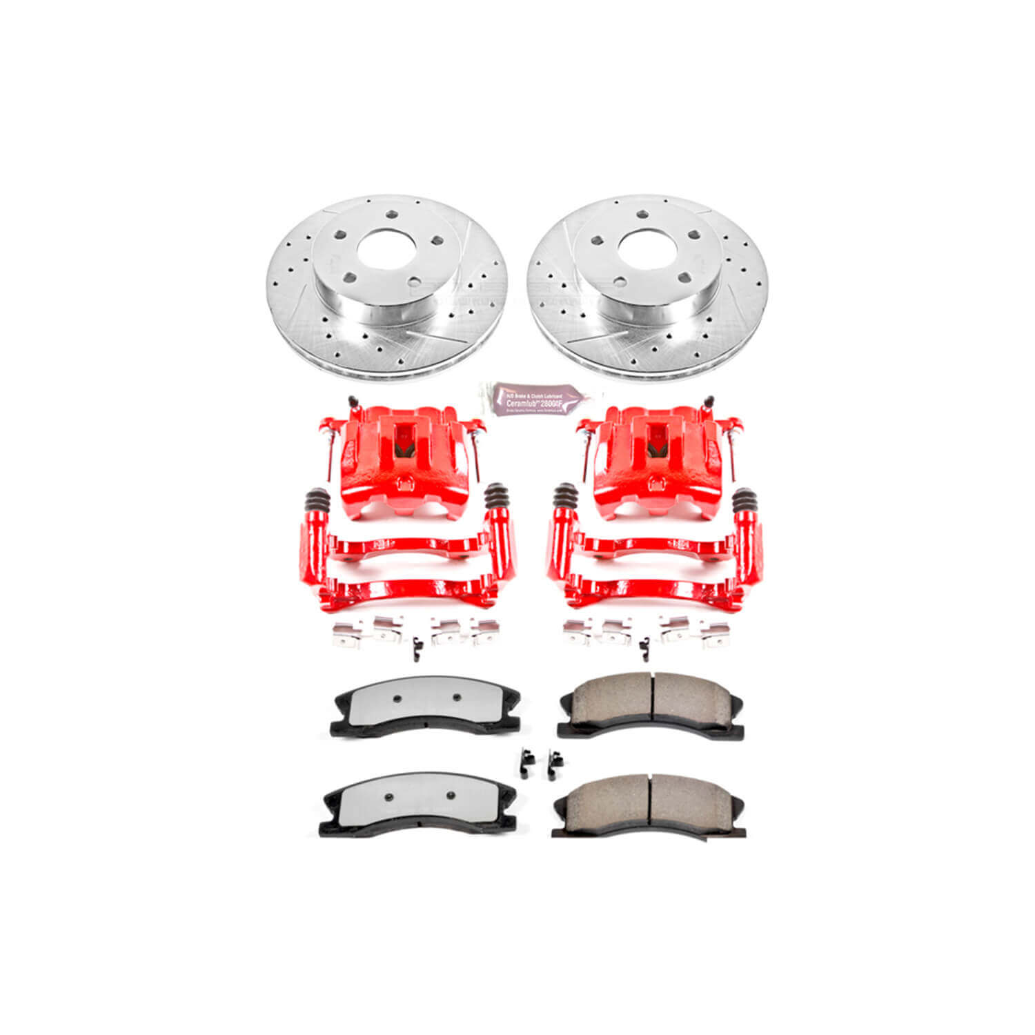 Power Stop KC2149-36 Z36 Extreme Performance Truck And Tow 1-Click Brake Kit With Calipers (Front) for 1999-2004 Jeep Grand Cherokee product image