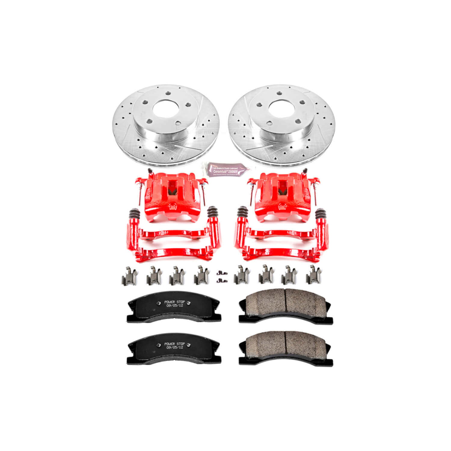 Power Stop KC2149 Z23 Evolution Sport Performance 1-Click Brake Kit With Calipers (Front) for 1999-2004 Jeep Grand Cherokee product image