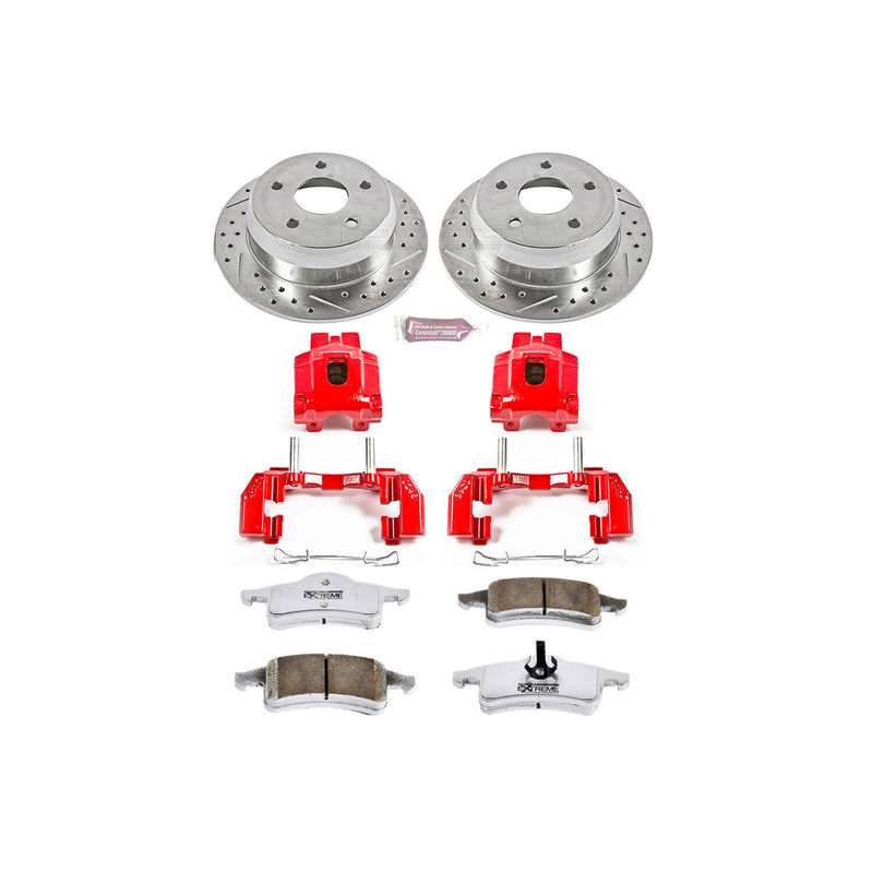 Power Stop KC2151-26 Z26 Extreme Street Warrior 1-Click Brake Kit With Calipers (Rear) for 1999-2004 Jeep Grand Cherokee product image