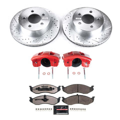 Power Stop KC2152-36 Z36 Extreme Performance Truck And Tow 1-Click Brake Kit With Calipers (Front) for 1999-2006 Jeep Cherokee product image
