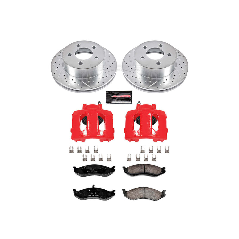 Power Stop KC2152 Z23 Evolution Sport Performance 1-Click Brake Kit With Calipers (Front) for 1999-2006 Jeep Cherokee product image