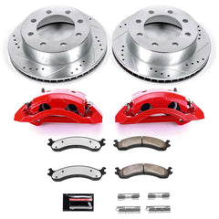 Power Stop KC2156-36 Z36 Extreme Performance Truck And Tow 1-Click Pad And Rotor Kit With Calipers for 2000-2002 Dodge Ram 2500 product image