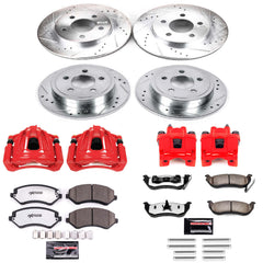 Power Stop KC2162-36 Z36 Extreme Performance Truck And Tow 1-Click Front And Rear Brake Kit With Calipers for 2003-2007 Jeep Liberty product image