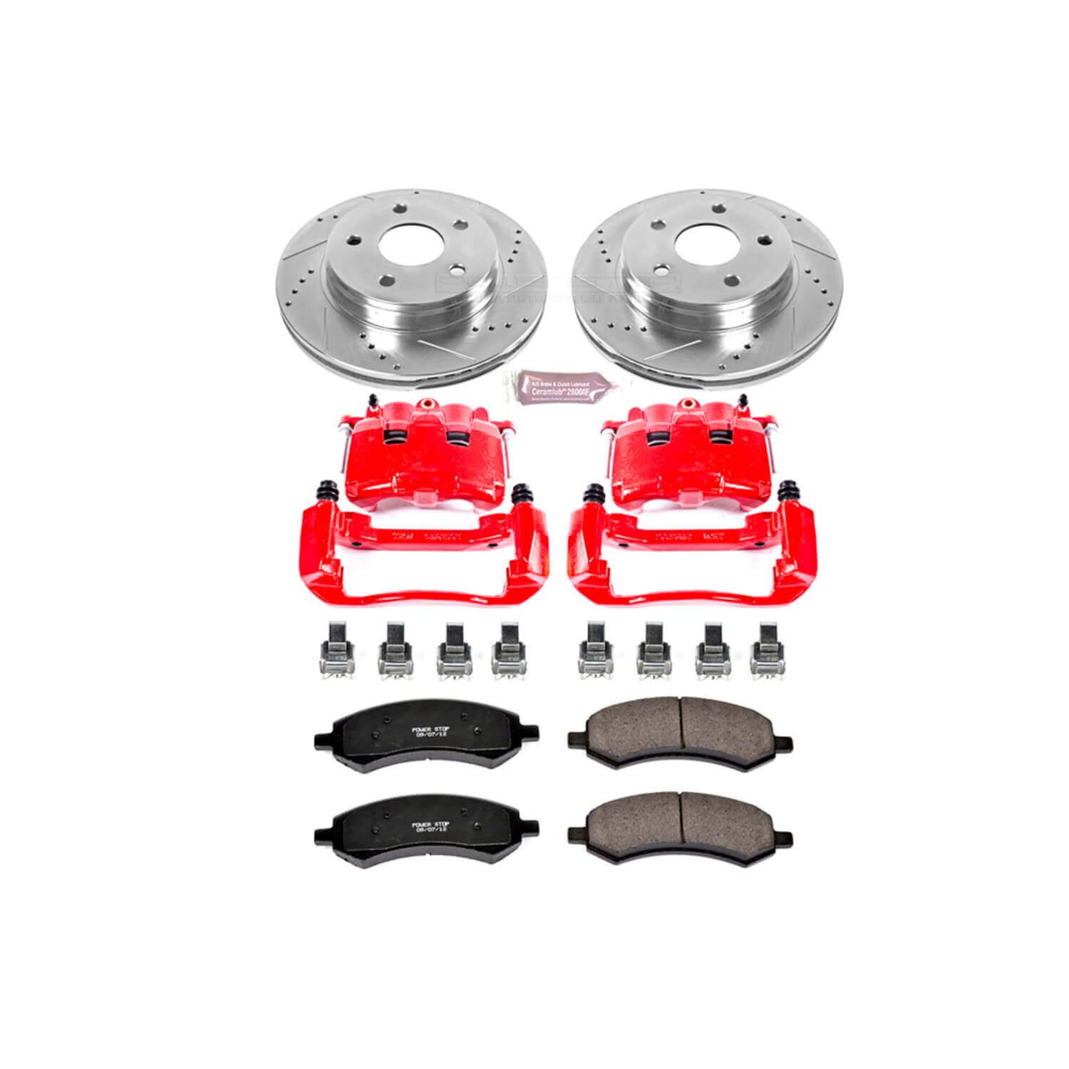 Power Stop KC2163 Z23 Evolution Sport Performance 1-Click Brake Kit With Calipers (Front) for 2006-2008 Dodge RAM 1500 Laramie product image