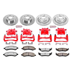 Power Stop KC2164-36 Z36 Extreme Performance Truck And Tow 1-Click Brake Kit With Calipers (Front And Rear) for 2006-2008 Dodge RAM 1500 Laramie product image