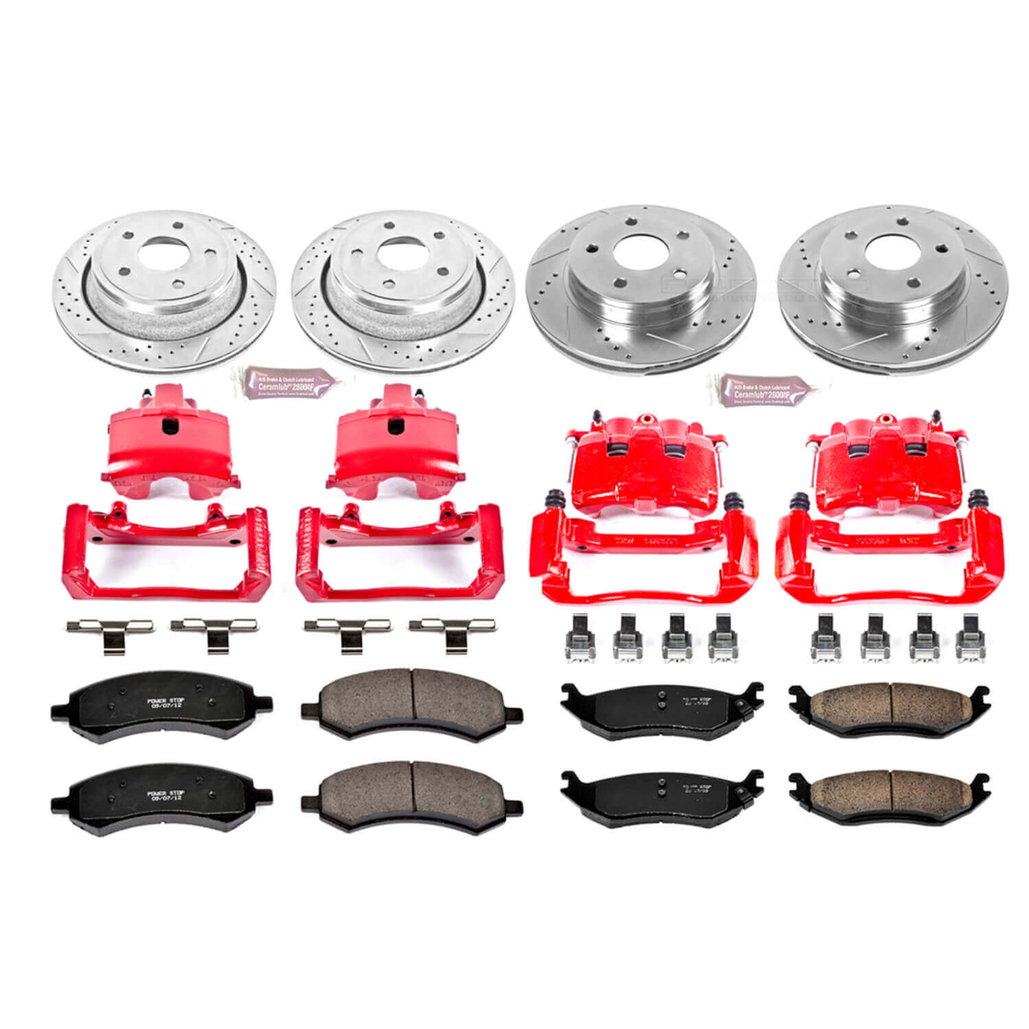 Power Stop KC2164 Z23 Evolution Sport Performance 1-Click Brake Kit With Calipers (Front And Rear) for 2006-2008 Dodge RAM 1500 Laramie product image