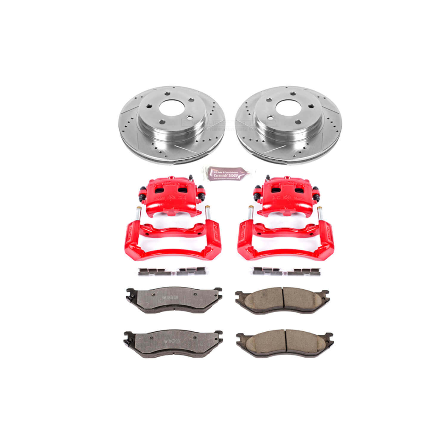 Power Stop KC2165-36 Z36 Extreme Performance Truck And Tow 1-Click Brake Kit With Calipers (Front) for 2002 Dodge RAM 1500 product image