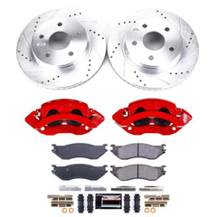 Power Stop KC2165A - Front Z23 Evolution Sport Performance 1-Click Pad And Rotor Kit With Calipers vehicle fitment brake part