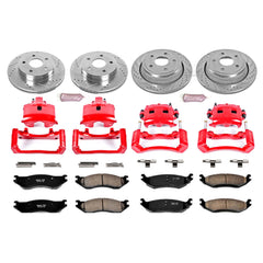 Power Stop KC2166 Z23 Evolution Sport Performance 1-Click Brake Kit With Calipers (Front And Rear) for 2002 Dodge RAM 1500 product image