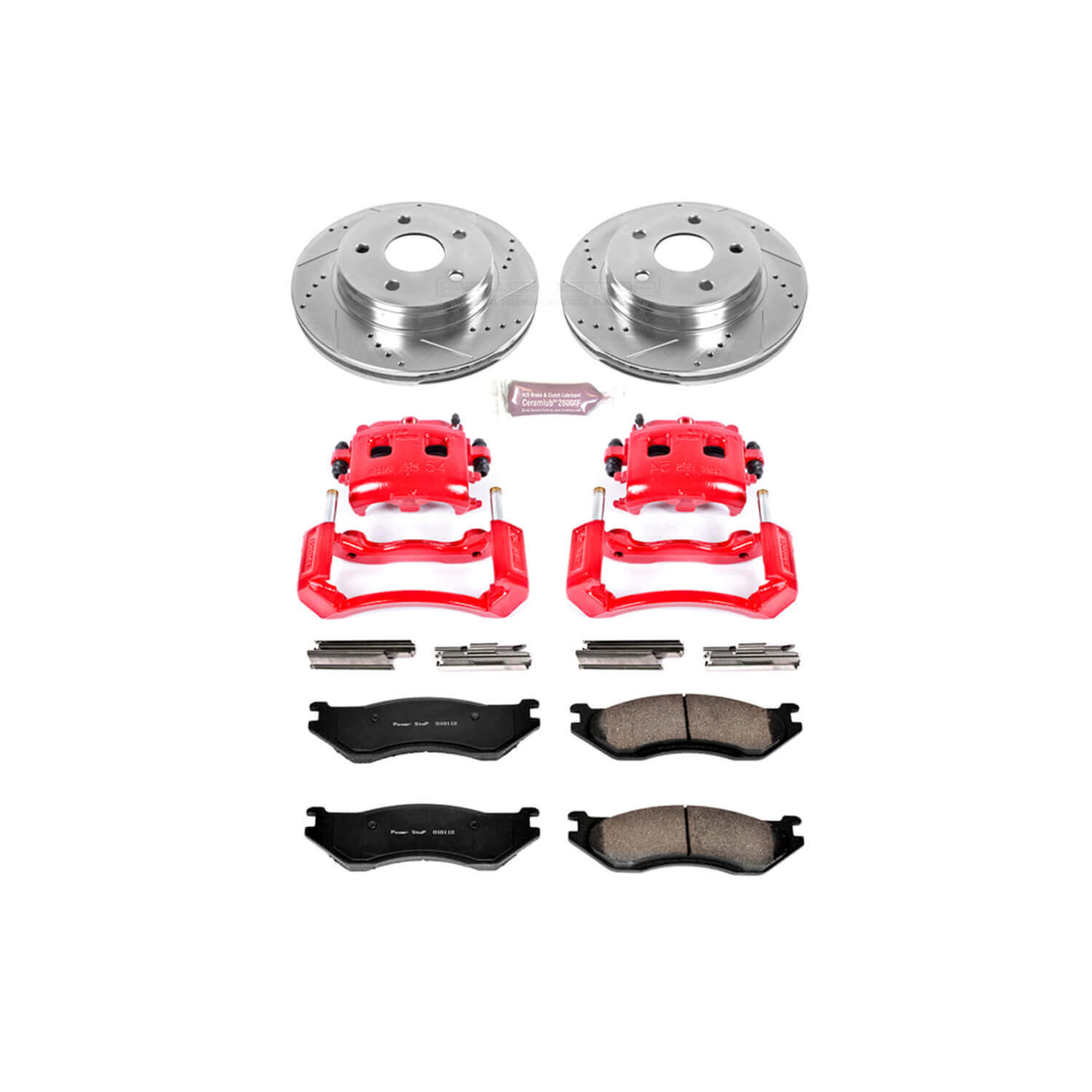 Power Stop KC2167 Z23 Evolution Sport Performance 1-Click Brake Kit With Calipers (Front) for 2003-2005 Dodge RAM 1500 product image
