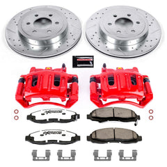 Power Stop KC2187-36 Z36 Extreme Performance Truck And Tow 1-Click Pad And Rotor Kit With Calipers for 2003-2004 Dodge Dakota product image