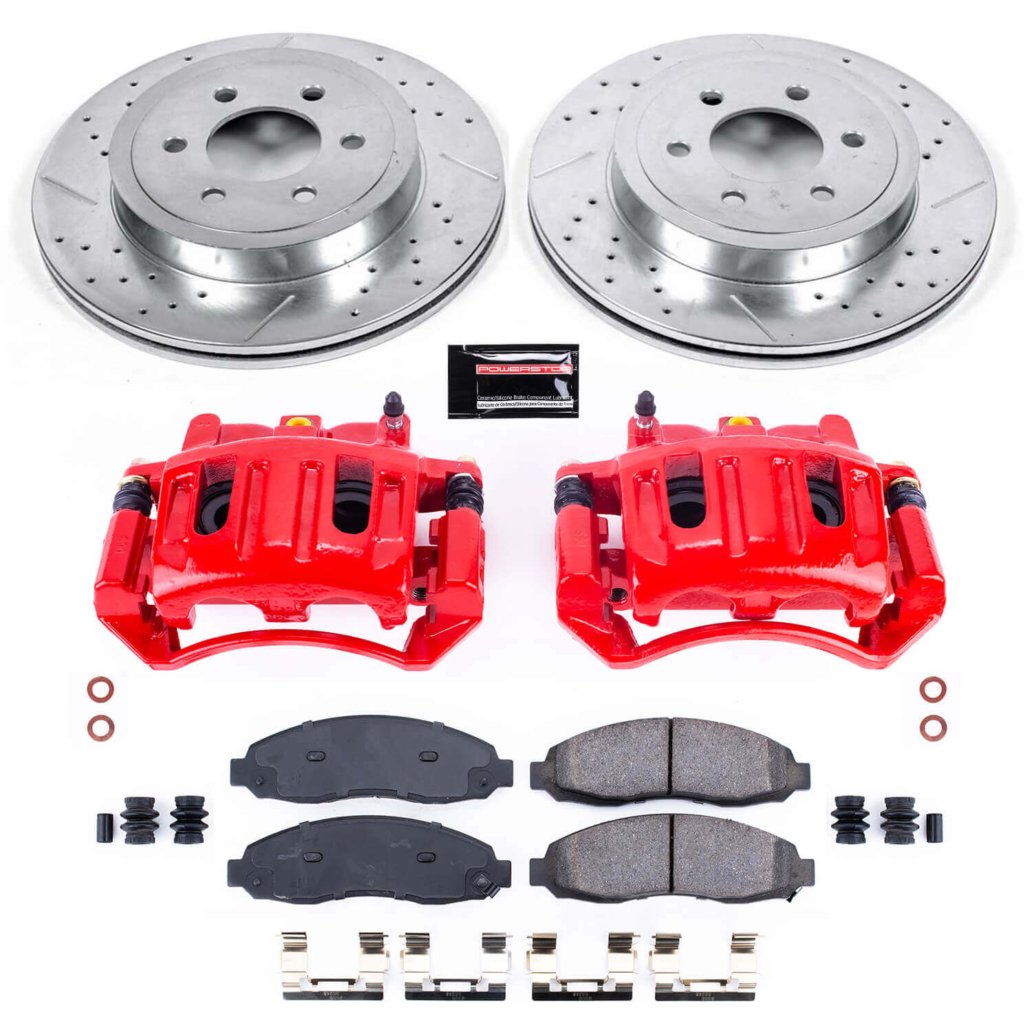 Power Stop KC2187 Z23 Evolution Sport Performance Pad And Rotor Kit With Calipers for 2003-2004 Dodge Dakota product image