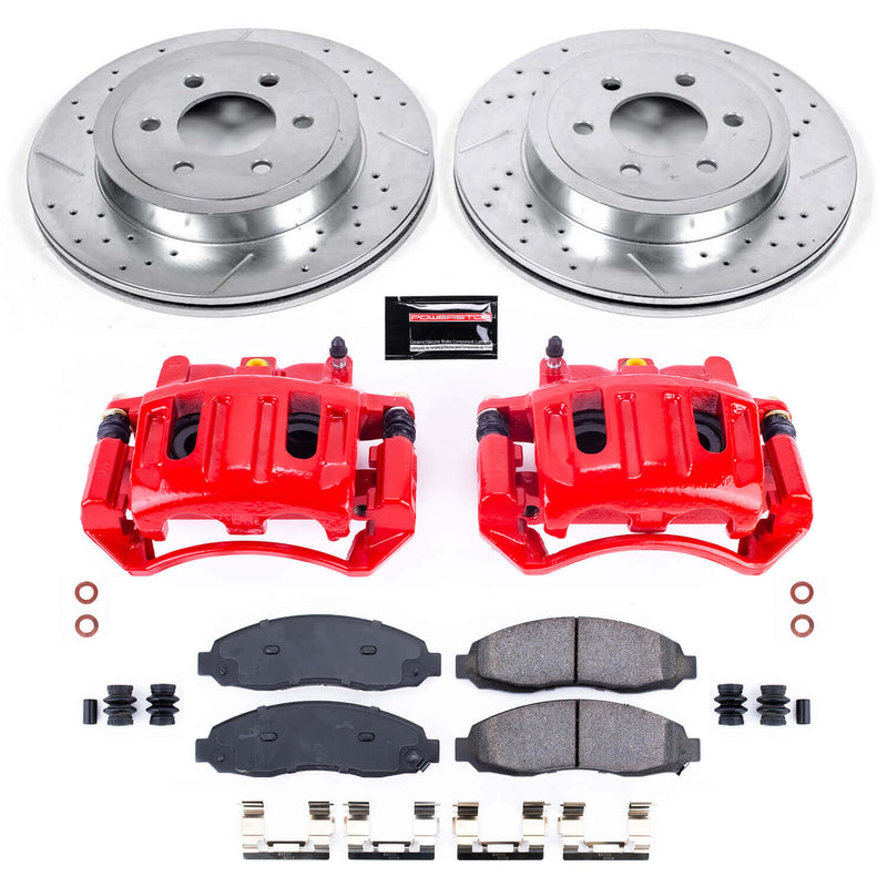 Power Stop KC2187 Z23 Evolution Sport Performance Pad And Rotor Kit With Calipers for 2003-2004 Dodge Dakota product image