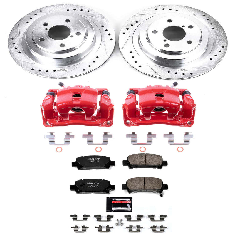Power Stop KC219 Z23 Evolution Sport Performance Pad And Rotor Kit With Calipers for 2005 Subaru Legacy GT, GT Limited product image