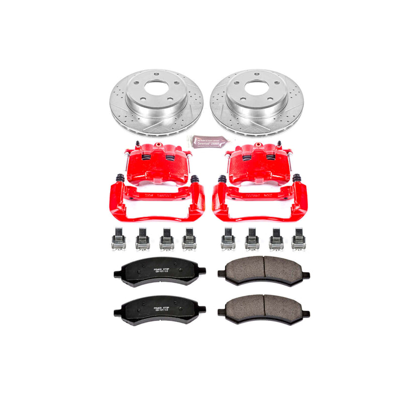 Power Stop KC2193 Z23 Evolution Sport Performance 1-Click Brake Kit With Calipers (Front) for 2005-2009 Dodge Dakota product image